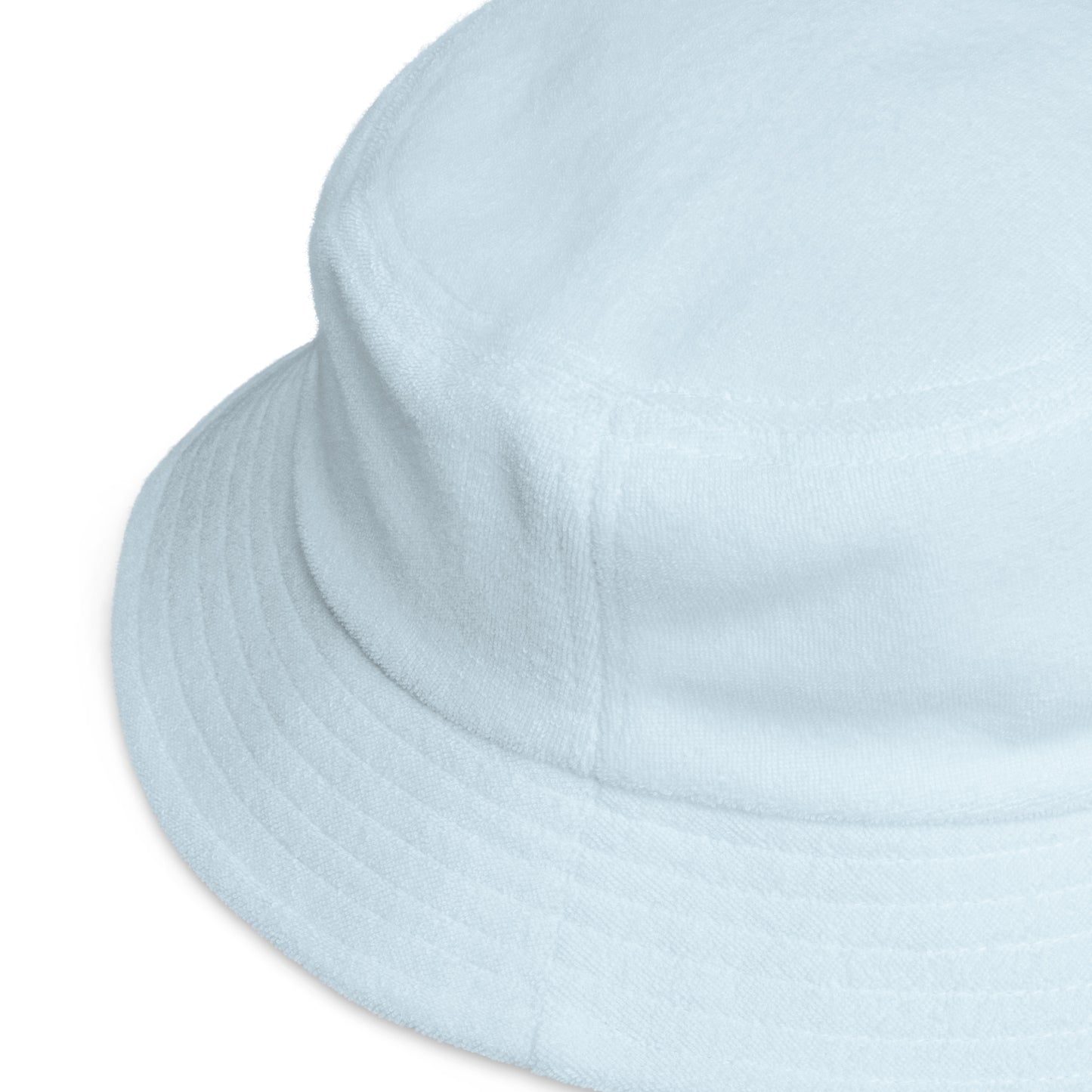Naturist Symbol Unstructured terry cloth embroidered bucket hat