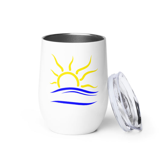 Naturist Symbol Wine tumbler