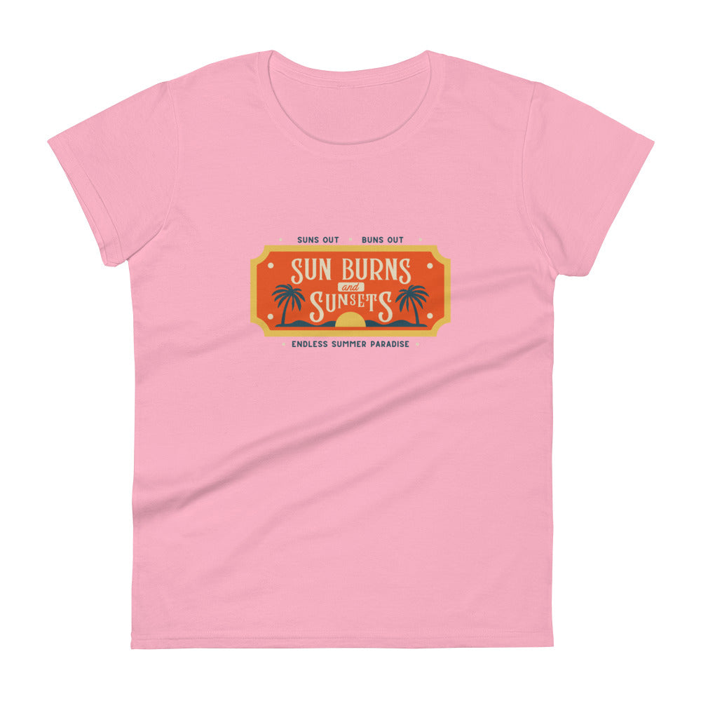 Sun Burns and Sunsets Women's short sleeve t-shirt