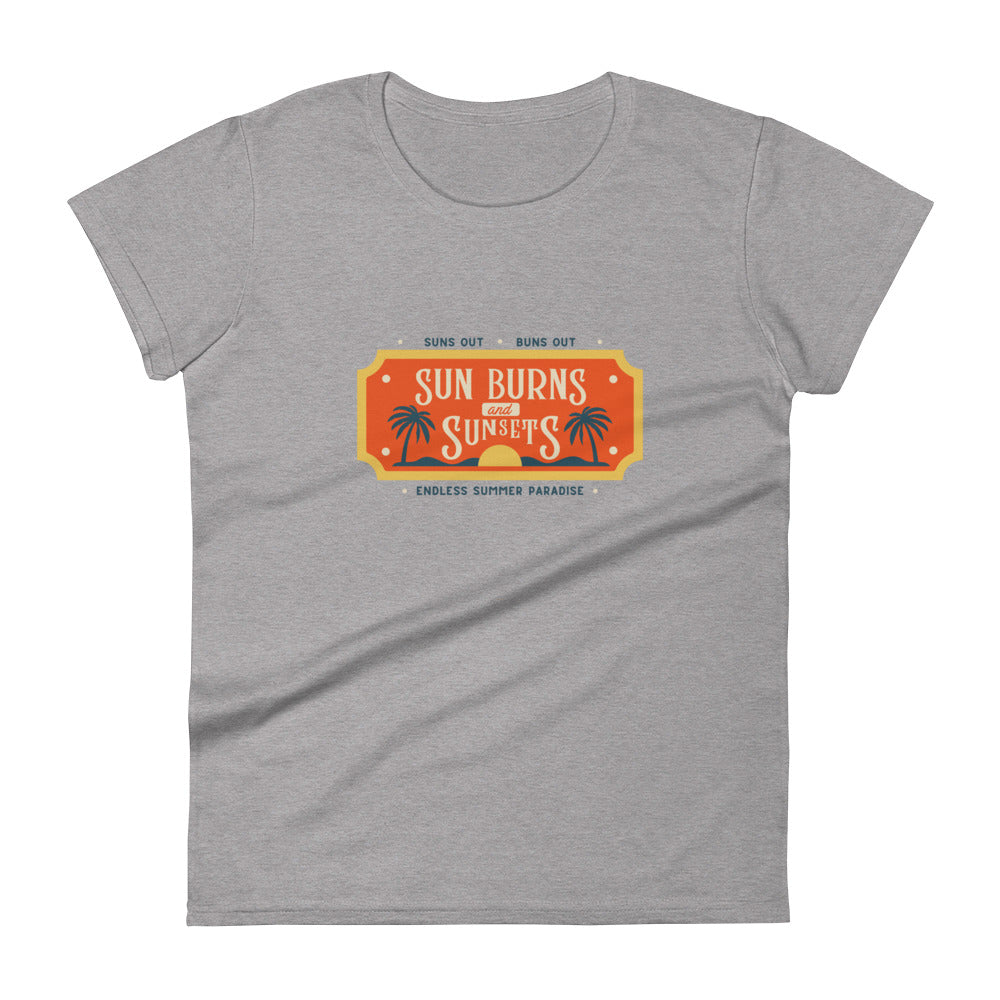 Sun Burns and Sunsets Women's short sleeve t-shirt