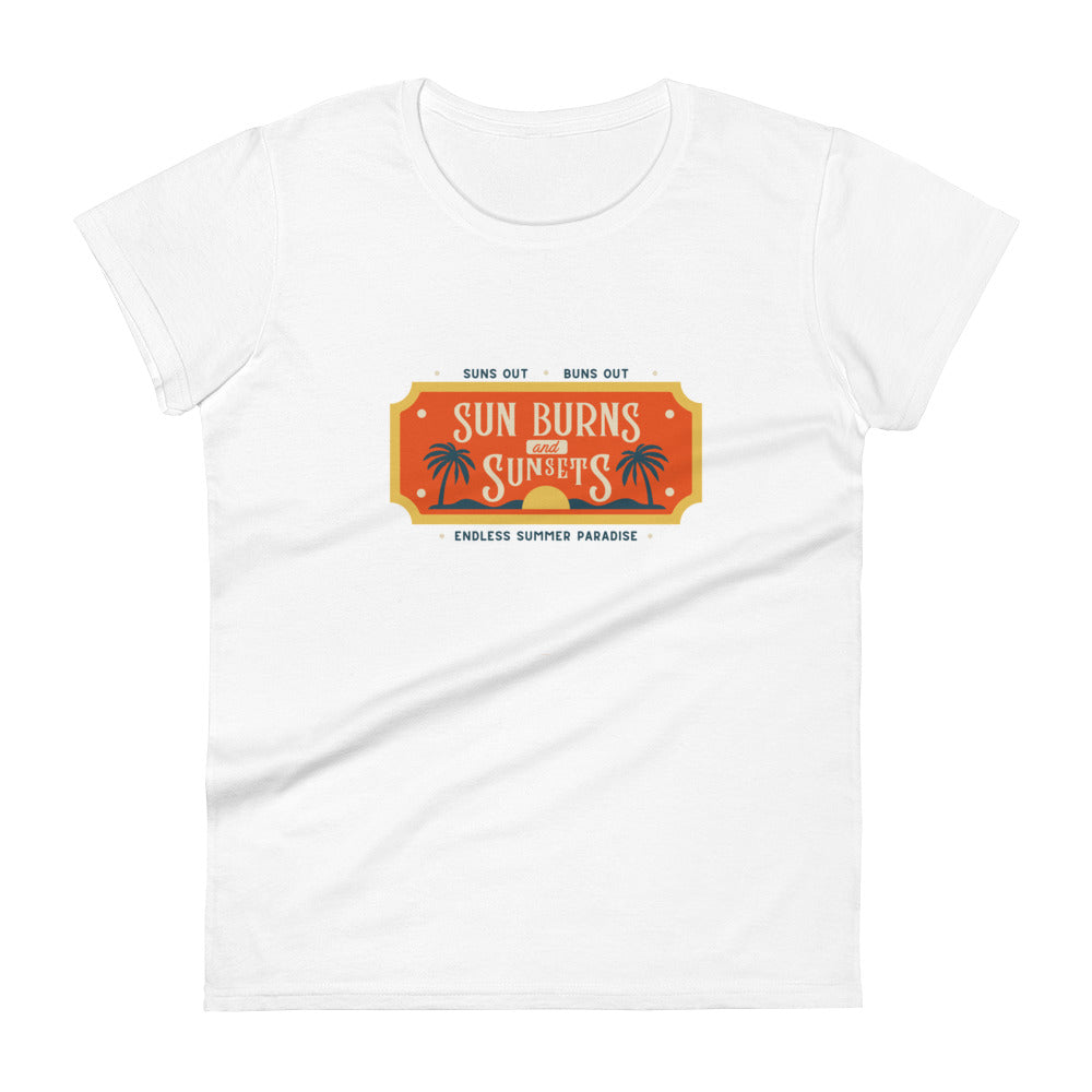 Sun Burns and Sunsets Women's short sleeve t-shirt