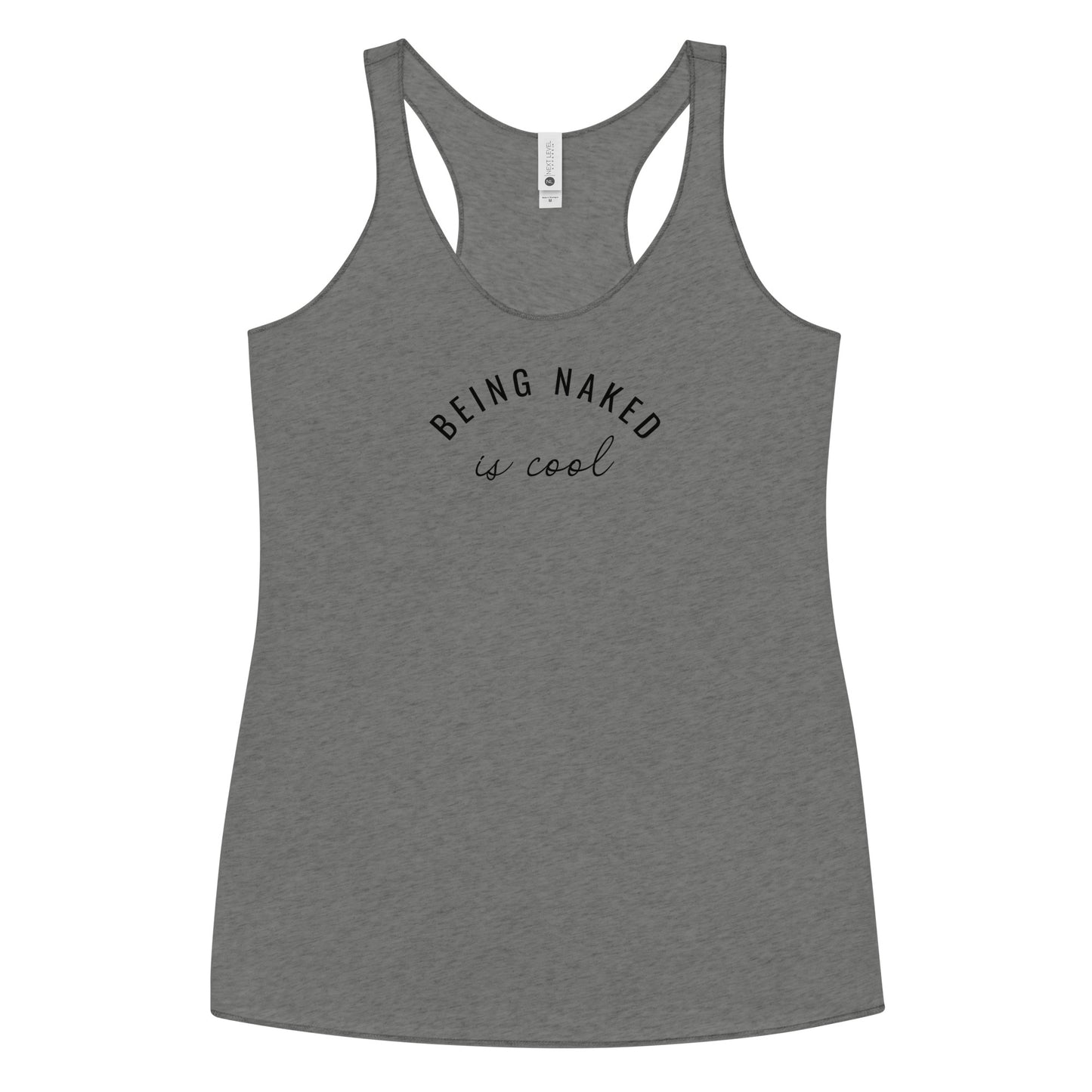 Being Naked is Cool Women's Racerback Tank